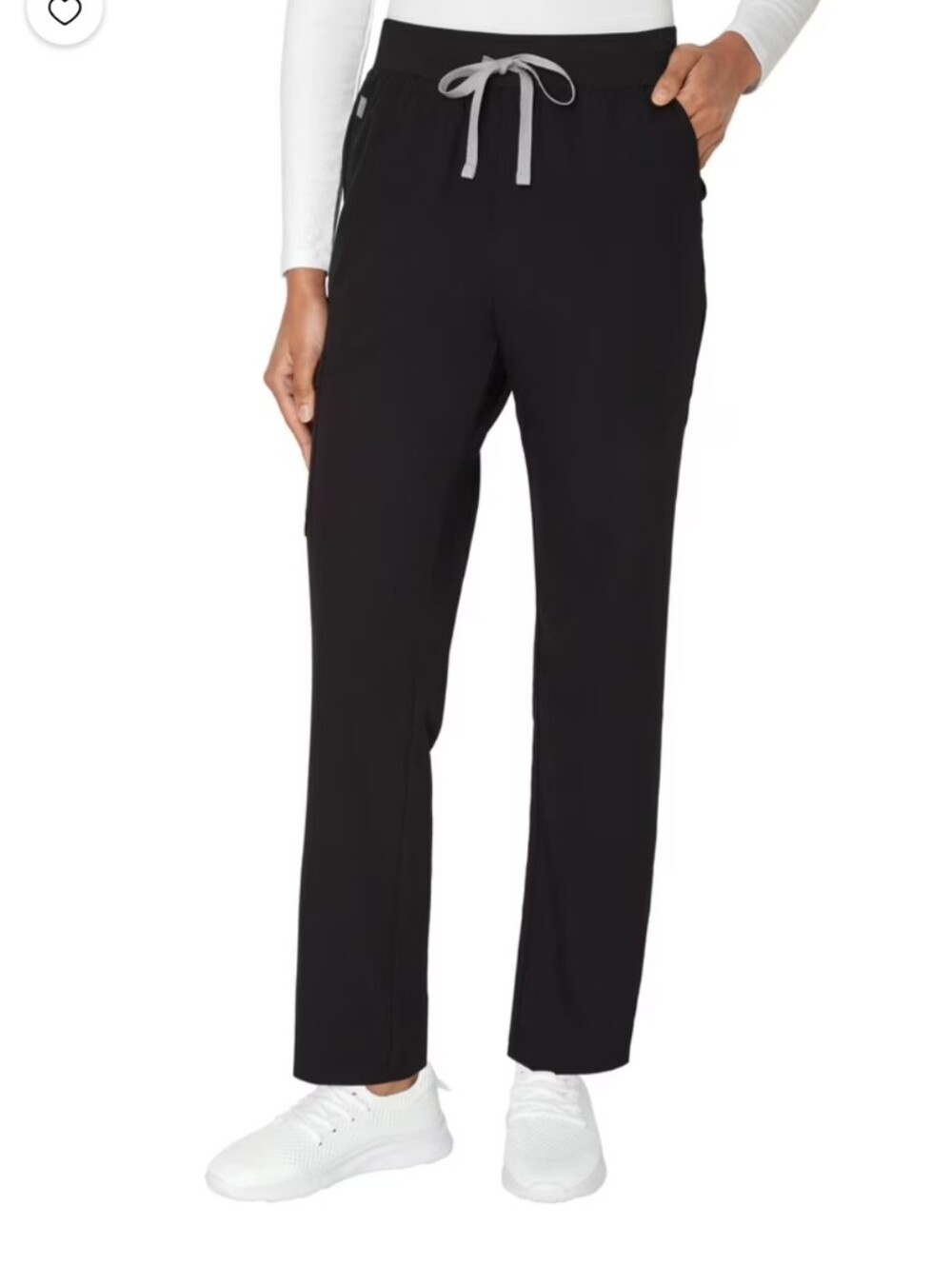Hanes Womens Scrubs Drawstring Scrub Pants, Premium, Straight Leg, 3 Pockets